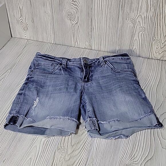 Kut from the Kloth Bermuda Jean Shorts Slight Distressing Womens Size 6 - Picture 11 of 11